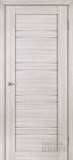 Дверь межкомнатная экошпон Лайт-19, со стеклом сатинат светлый (лиственница светлая)