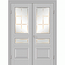 Межкомнатная дверь Двухстворчатая распашная дверь 94U (манхэттен)