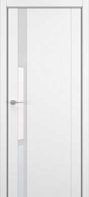 S-26, дверь со стеклом (белый матовый)