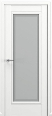 Классика Неаполь, багет B3, дверь со стеклом (матовый белый)