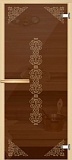 Межкомнатная дверь для сауны Плетенка, с рисунком