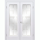 Межкомнатная дверь Двухстворчатая распашная дверь 92U (аляска)