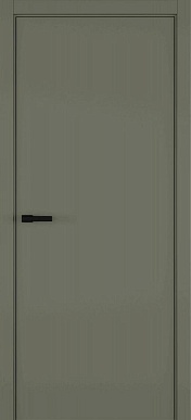 Elen, гладкая дверь, эмаль оливковая