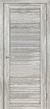 Межкомнатная дверь межкомнатная экошпон Лайт-19, со стеклом сатинат светлый (сан-ремо серый)
