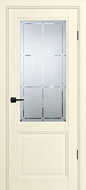 Дверь полотно PSU-37, стекло сатинат с гравировкой (магнолия)
