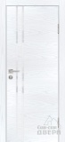 Дверь межкомнатная экошпон P-11, стекло лакобель белый (дуб скай белый)