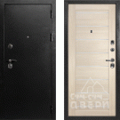 Дверь входная С-1/Панель экошпон Техно-708, металл 1.5 мм, 2 замка, титан/капучино