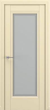 Классика Неаполь, багет B3, дверь со стеклом (матовый крем)