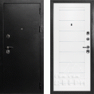 Дверь входная С-1/Панель ПВХ Техно-708, металл 1.5, 2 замка, титан/белый