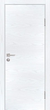 Дверь межкомнатная гладкая экошпон P-1 (дуб скай белый)