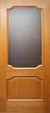 Межкомнатная дверь ДО ДБМ2, 5092, стекло светлое матовое (орех мускат)