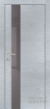 Дверь межкомнатная экошпон P-10, стекло лакобель серый (дуб скай серый)