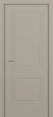 Венеция-2 ART, глухая фрезерованная дверь неоклассика, эмаль серый шелк