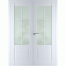 Межкомнатная дверь Двухстворчатая распашная дверь 104U (аляска)