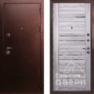Дверь входная С-3/Панель экошпон PSK-1, металл 1.5 мм, 2 замка, медный антик/ривьера грей