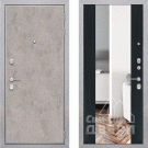 Дверь входная Лофт, бетон светлый/венге, зеркало XXL