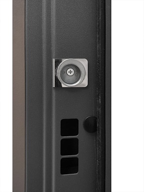 Дверь входная Плаза-177/Панель экошпон PSU-28, металл 1.5 мм, 2 замка KALE, коричнево-серый/бланжевое дерево