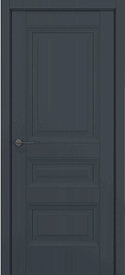 Классика Ампир, багет B2, дверь глухая (матовый графит премьер)
