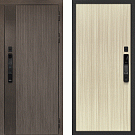 Дверь входная Ривьера с электронным замком, дымчатый камень/эвкалипт австралийский