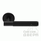 Ручка на круглой розетке Morelli MH-57-R6T BL (черный)