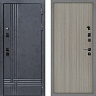 Дверь входная Скандинавия, бетон антрацит/эвкалипт португальский