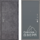 Дверь входная Тетра-126/PP, бетон темный/графит