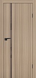 Межкомнатная дверь межкомнатная P-22, лакобель кофе (эвкалипт тасманский)