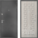 Дверь входная Премиум SB, антик серебро/183 белая сосна