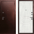 Дверь входная Евро-3/Сиена-1, медный антик/дуб жемчужный