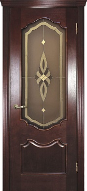 ДО Фрейм-01, пленочный витраж Афродита (красное дерево)