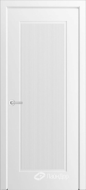 Валенсия-ФП10, фрезерованная дверь неоклассика, эмаль белая