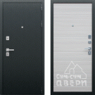 Дверь входная Модерн, антик серебро/акация светлая поперечная