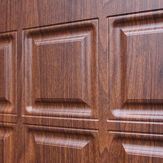 Дверь входная Техно М, медный антик/орех темный