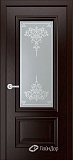 Межкомнатная дверь ДП Виолетта, со стеклом (тон 12)
