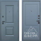 Дверь входная Ювентус-1, муар серый/графит
