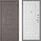 Дверь входная Тетра-181/PR-150, коричнево-серый/сандал белый