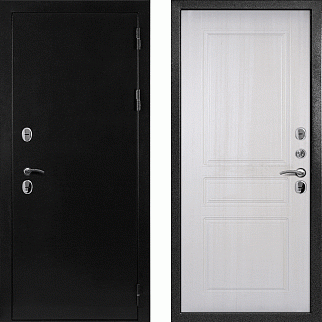 Дверь уличная Стандарт термо, черное серебро/сандал белый