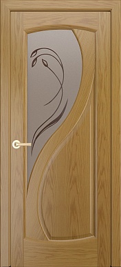 Новый стиль-2, 800х2100, стекло Ирис бронза, натуральный шпон (тон 5)