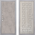 Дверь входная Лофт, бетон светлый/183 белая сосна