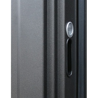 Дверь входная с терморазрывом Айсберг, муар коричневый/венге