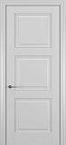Межкомнатная дверь Гранд Прайм, глухая дверь неоклассика, эмаль светло-серая