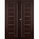 Межкомнатная дверь Двухстворчатая распашная дверь 17X (венге мелинга)