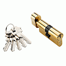 Цилиндр, ключ-завертка CYL 5-60 KNOB GOLD