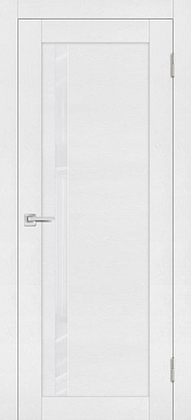 Дверь межкомнатная Soft Touch PST-8, лакобель белоснежный (белый ясень)