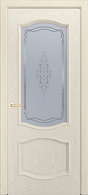 София, 800х2000, остекленная, натуральный шпон (тон 27)