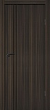 Межкомнатная дверь межкомнатная P-20, молдинг черный (эвкалипт африканский)