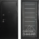 Дверь входная С-1/Панель экошпон Техно-708, металл 1.5 мм, 2 замка, титан/грей
