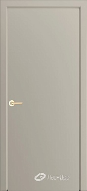 Ника, гладкая дверь в покрытии эмаль латте
