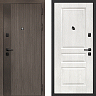 Дверь входная Ривьера/Версаль, дымчатый камень/дуб жемчужный