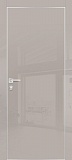Межкомнатная дверь HGX-1 глянцевая, гладкая, с кромкой ALU (глянец латте)